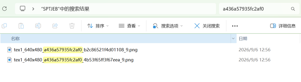在 Dolphin 实际导出目录中按像素数据哈希找到两张腕带提示纹理